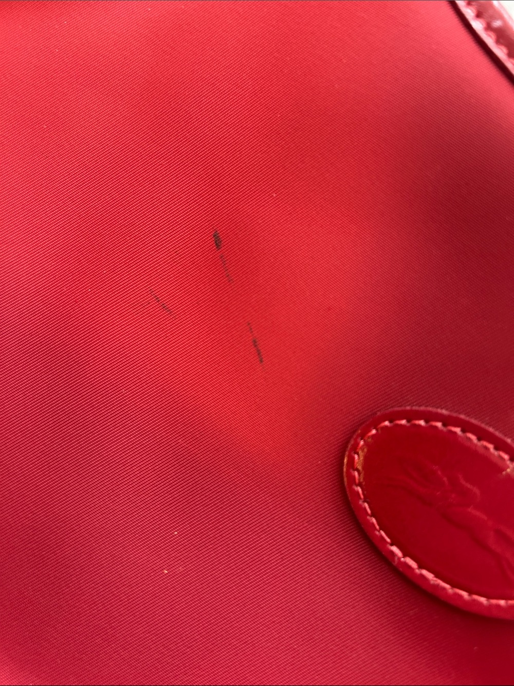 Rare Longchamp Red Shoulder Bag - Picture 6 of 6